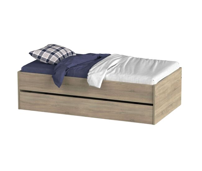 Cama nido juvenil 105x190 cm, 2 camas, modelo terai