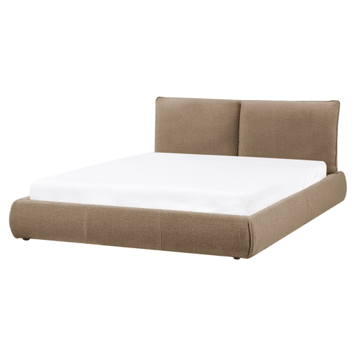 Beliani Cama de água Bouclé VINAY