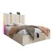 Cama individual de lino con almacenaje Cama individual de lino con almacenaje Beige