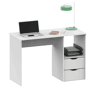 Mesa de escritório Eko Study com 2 gavetas em branco 76x115x50 cm