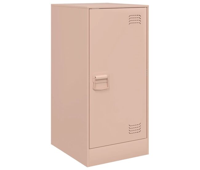 Vidaxl aparador de acero rosa 34,5x39x73 cm