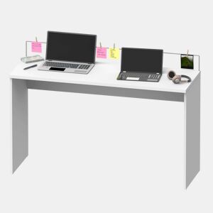 Mesa de escritório Haley Study com organizador de notas em branco 89x132x45 cm