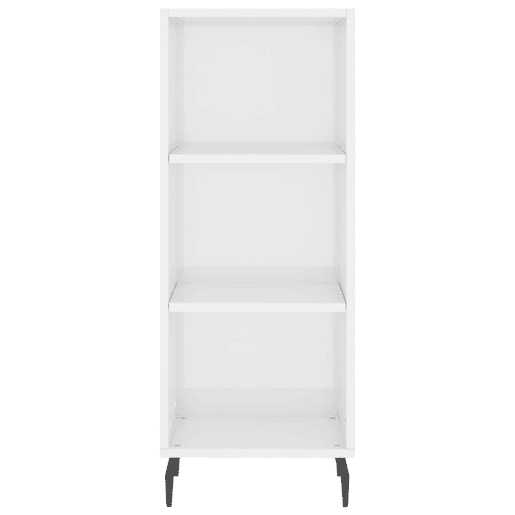 vidaXL Aparador 34,5x32,5x90 cm derivados de madeira branco brilhante