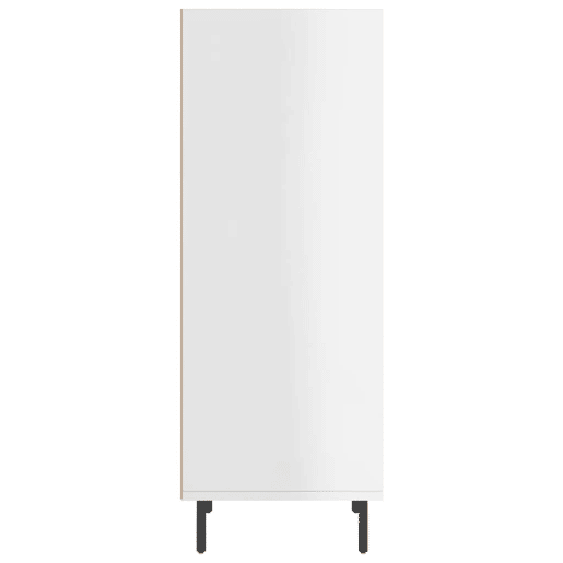 vidaXL Aparador 34,5x32,5x90 cm derivados de madeira branco brilhante