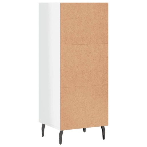vidaXL Aparador 34,5x32,5x90 cm derivados de madeira branco brilhante