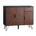 Aparador moderno efecto madera oscura con cajón Aparador moderno efecto madera oscura con cajón Marrón