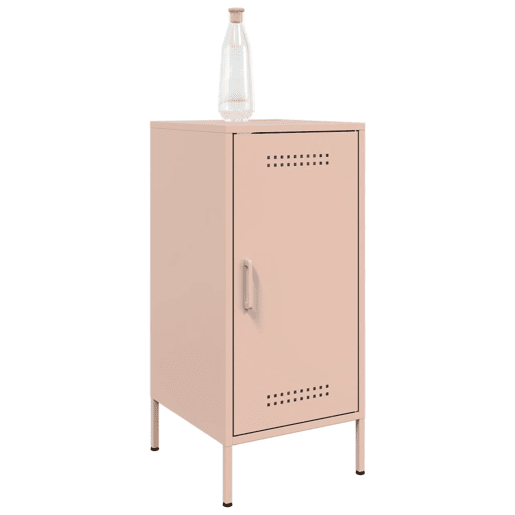 vidaXL Aparador 36x39x79 cm aço rosa