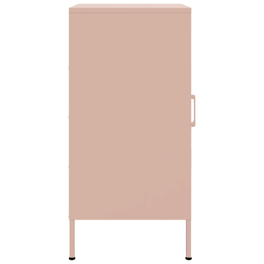 vidaXL Aparador 36x39x79 cm aço rosa