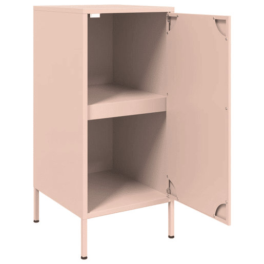 vidaXL Aparador 36x39x79 cm aço rosa