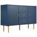 Aparador alto cajonera con 2 puertas y 3 cajones Aparador alto cajonera con 2 puertas y 3 cajones Azul