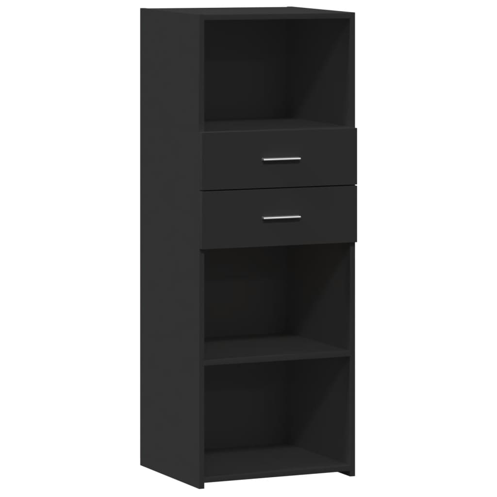 Vidaxl aparador alto madera de ingeniería negro 45x42,5x124 cm