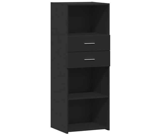 Vidaxl aparador alto madera de ingeniería negro 45x42,5x124 cm