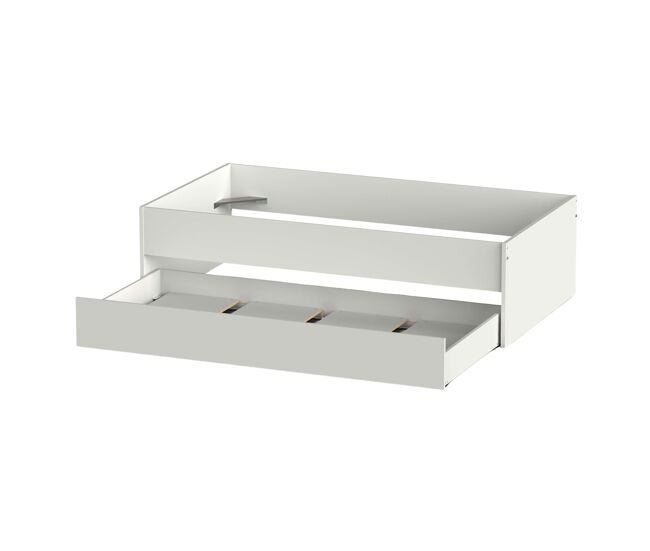 Pack muebles dormitorio juvenil tibet estilo contemporáneo en color blanco mate (cama + armario + cómoda)