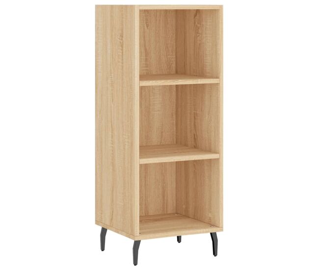 Vidaxl aparador de madera de ingeniería roble sonoma 34,5x32,5x90 cm