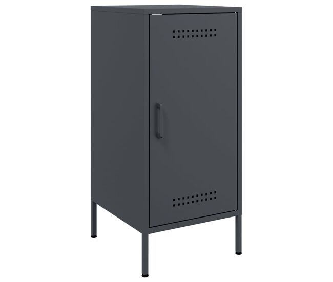 Vidaxl aparador acero gris antracita 36x39x79 cm