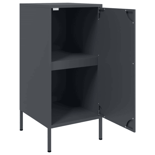 vidaXL Aparador 36x39x79 cm aço antracite