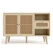 Aparador efecto madera de ratán Aparador efecto madera de ratán Beige