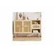 Aparador efecto madera de ratán Aparador efecto madera de ratán Beige