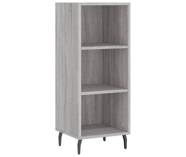 Vidaxl aparador de madera de ingeniería gris sonoma 34,5x32,5x90 cm
