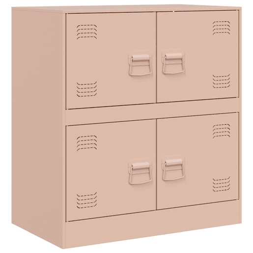 vidaXL Aparador 67x39x73 cm aço rosa vidaXL Aparador 67x39x73 cm aço rosa