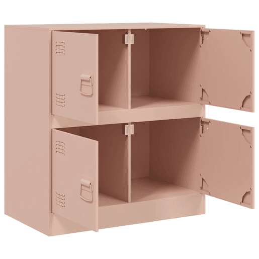 vidaXL Aparador 67x39x73 cm aço rosa vidaXL Aparador 67x39x73 cm aço rosa