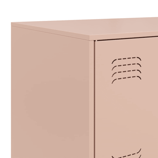 vidaXL Aparador 67x39x73 cm aço rosa vidaXL Aparador 67x39x73 cm aço rosa
