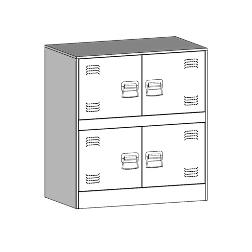 vidaXL Aparador 67x39x73 cm aço rosa vidaXL Aparador 67x39x73 cm aço rosa