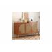 Aparador efecto madera con 3 puertas de ratán 130 Aparador efecto madera con 3 puertas de ratán 130 Marrón