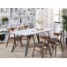 Beliani Mesa de comedor MOLDEN 150x80 Beliani Mesa de comedor MOLDEN 150x80 Blanco