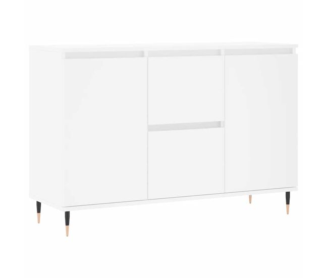 Vidaxl aparador de madera de ingeniería blanco 101,5x35x70 cm