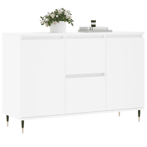 vidaXL Aparador 101,5x35x70 cm derivados de madeira branco