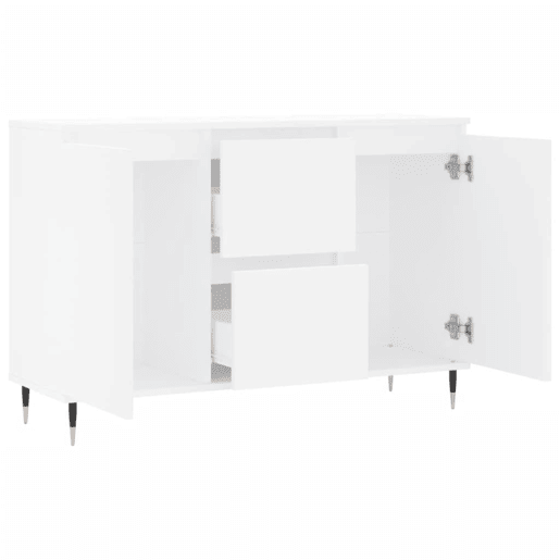 vidaXL Aparador 101,5x35x70 cm derivados de madeira branco