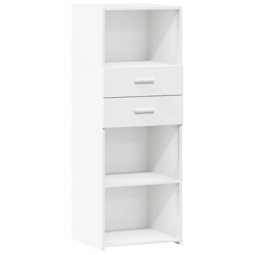 vidaXL Armário alto 45x42,5x124 cm derivados de madeira branco
