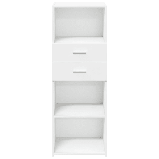 vidaXL Armário alto 45x42,5x124 cm derivados de madeira branco