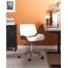 Beliani Silla de oficina TOTOWA Beliani Silla de oficina TOTOWA Blanco