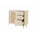 Aparador efecto madera clara con puertas y cajones Aparador efecto madera clara con puertas y cajones Beige