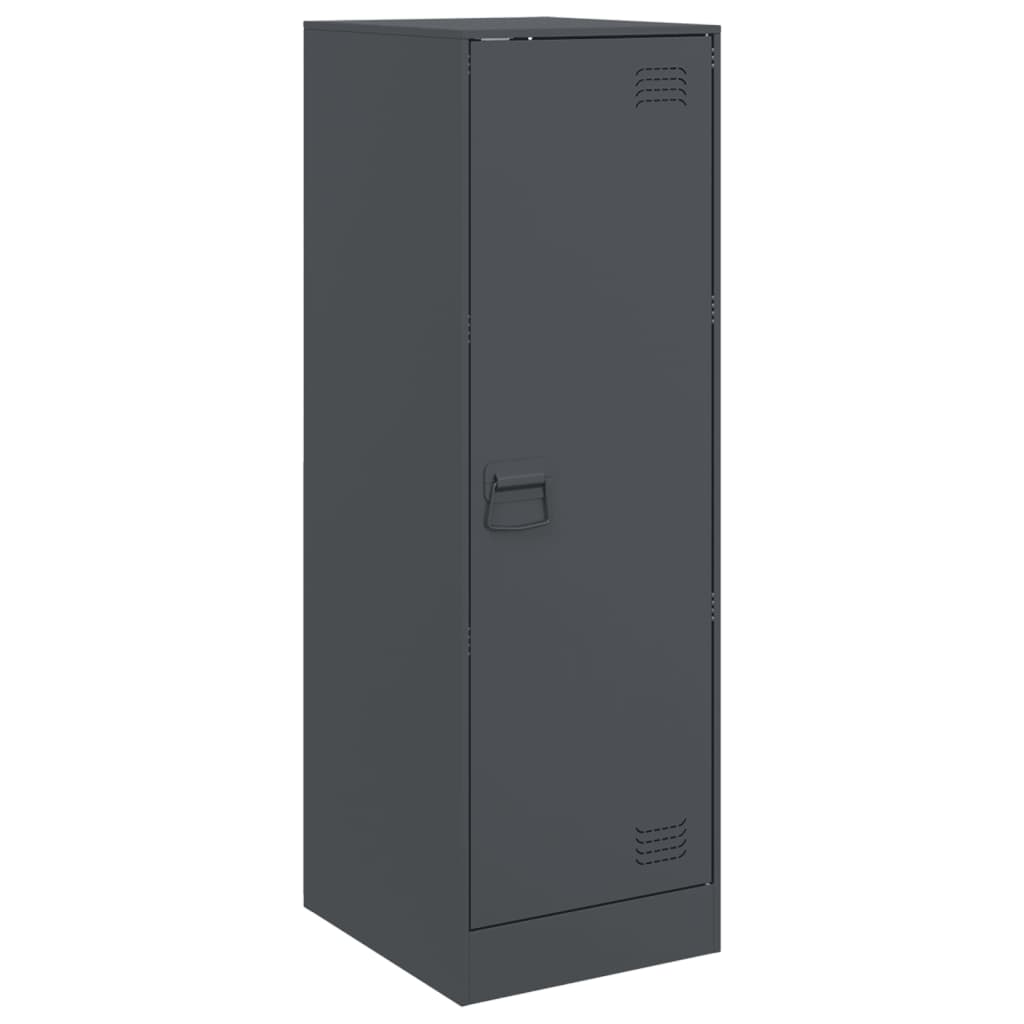 Vidaxl aparador de acero gris antracita 34,5x39x107 cm