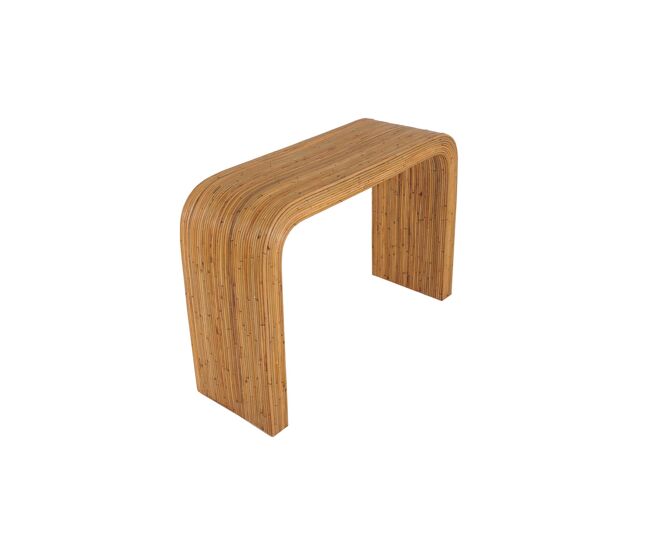 Consola de ratán natural, 110cm, baya, natural, 110x35x75 cm