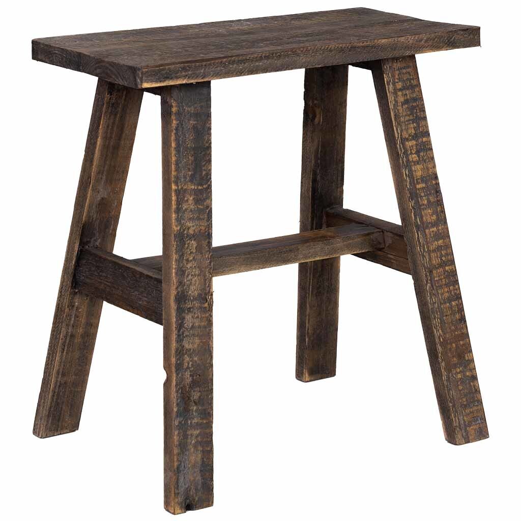 Taburete de madera 42x28x43h cm