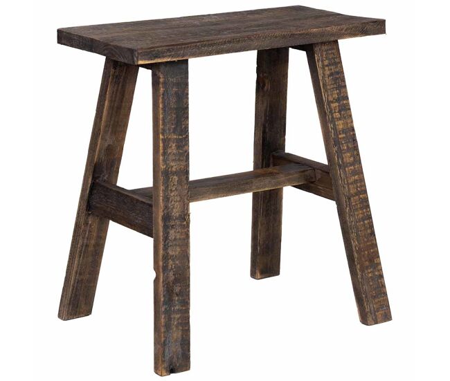 Taburete de madera 42x28x43h cm