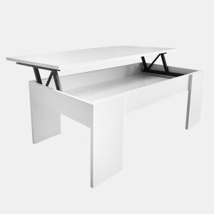 Mesa de Centro Elevatória Nyana Home Branca Resistente Fácil de Limpar Design Moderno