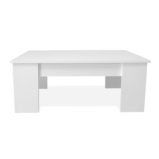 Mesa de Centro Elevatória Nyana Home Branca Resistente Fácil de Limpar Design Moderno