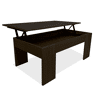 Mesa de Centro Elevatória Nyana Home Wengue Resistente Fácil de Limpar Design Moderno