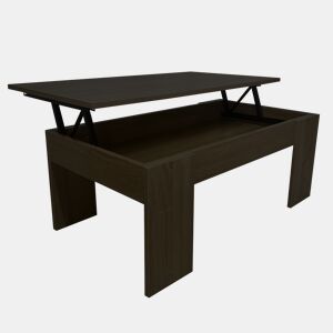 Mesa de Centro Elevatória Nyana Home Wengue Resistente Fácil de Limpar Design Moderno