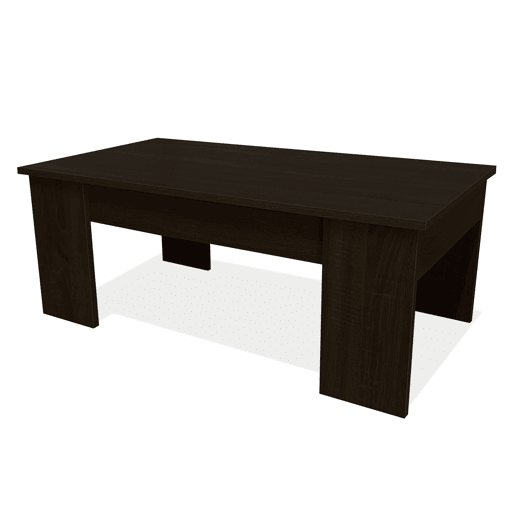 Mesa de Centro Elevatória Nyana Home Wengue Resistente Fácil de Limpar Design Moderno