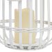 Farol de bambú con vela a pilas Farol de bambú con vela a pilas Blanco