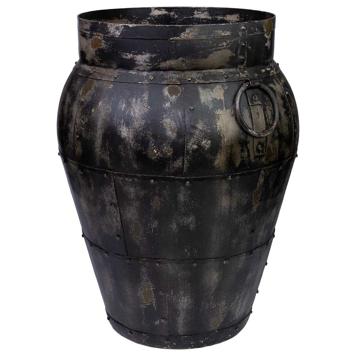 Jarrón alexandra house living gris madera de mango 45 x 57 x 45 cm