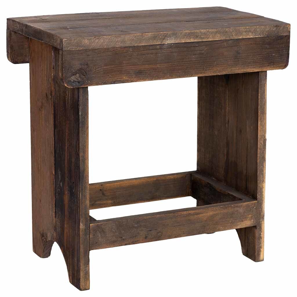 Taburete de madera 42x25x43h cm