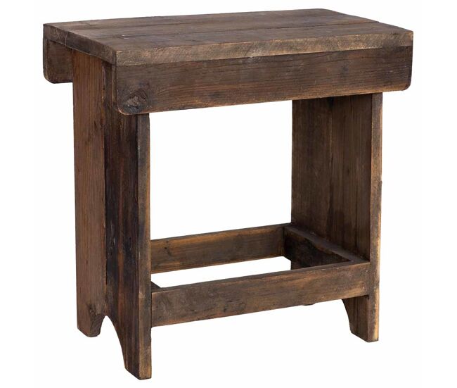 Taburete de madera 42x25x43h cm