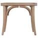 Banqueta de madera con asiento de ratán Banqueta de madera con asiento de ratán Marron